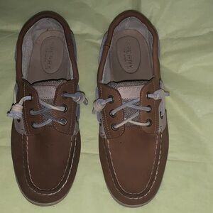 Sperry Women's Tan and Gray Loafers